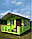 Садовый дом "Харет + хозблок" 4 х 5,9 м из профилированного бруса, толщиной 44мм (базовая комплектация), фото 2