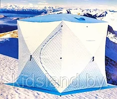 Палатка зимняя УТЕПЛЕННАЯ куб 1,8 х1,8 м, nylon 300D thermal