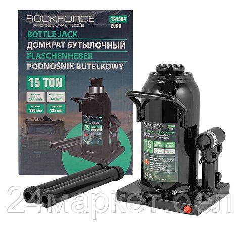 Бутылочный домкрат RockForce RF-T91504 15т., фото 2