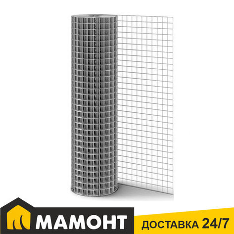 Сетка сварная оцинкованная (0.8 мм, 20 x 20 мм) 1 x 25 м, фото 2