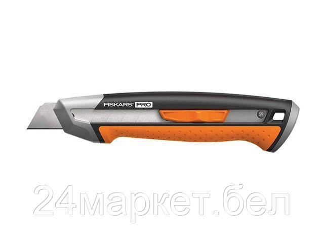 Нож с выдвижным, сменным лезвием 18мм CarbonMax FISKARS - фото 1 - id-p192683611