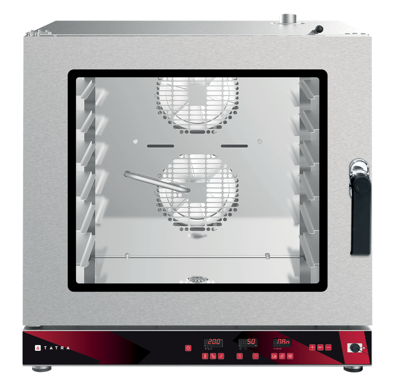 Пароконвектомат TATRA TB06D2CL пекарский (электронное управление, авт. мойка, 6 уровней, листы 600х400 мм) - фото 1 - id-p193067370