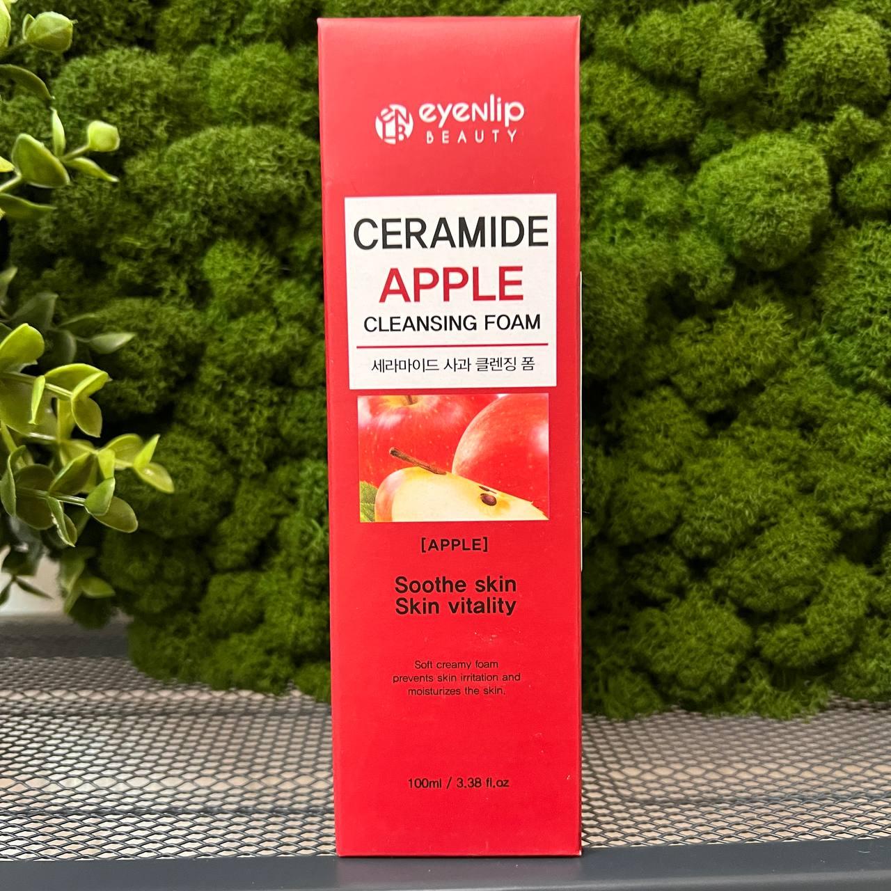 Пенка для умывания Eyenlip Ceramide Apple Cleansing Foam, 100мл