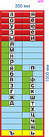 Магнитный стенд с карточками "Алфавит" 1000х350 мм