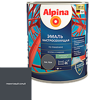 Alpina Эмаль быстросохнущая по ржавчине 2.5, Графитовый серый