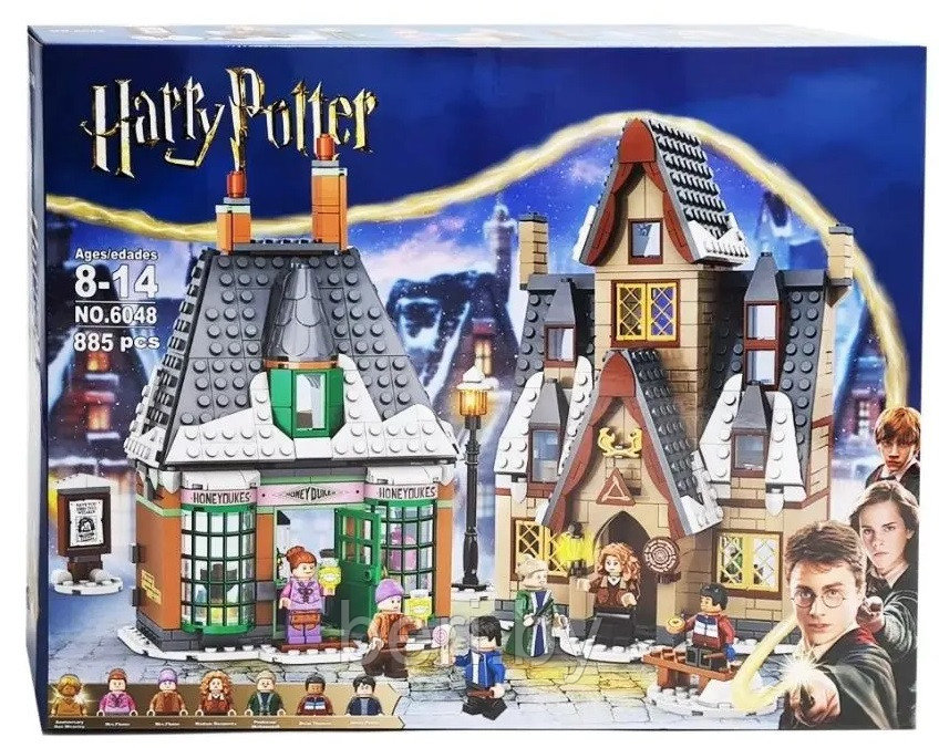 6048 Конструктор Гарри Поттер Визит в деревню Хогсмид, 885 деталей, аналог Lego 76388