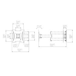 BENATEK LCD-33B Black складной поворотный кронштейн (VESA100/200x100/200, 30кг)