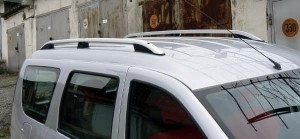 Рейлинги для Renault Dokker на крышу серые - фото 1 - id-p193069466
