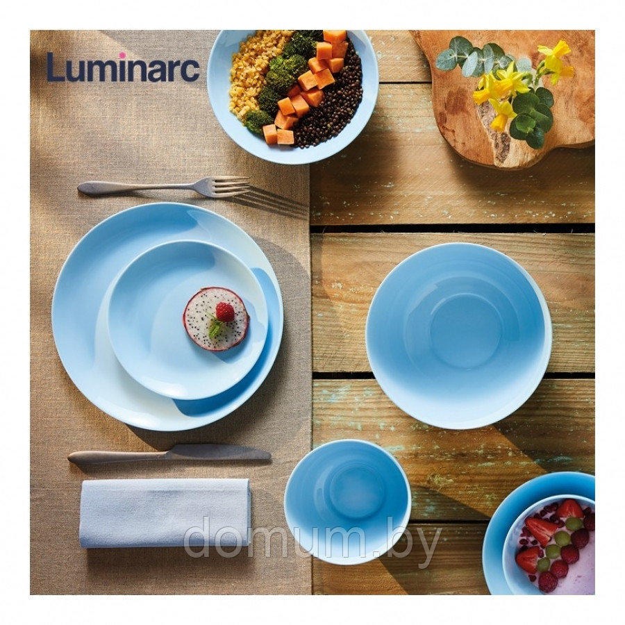 Столовый сервиз Luminarc Diwali Light Blue на 6 персон, 19 предм. P2961 - фото 2 - id-p193069880