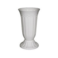 Вазон под срезку 5л белый d20см h42см с подставкой Флавия