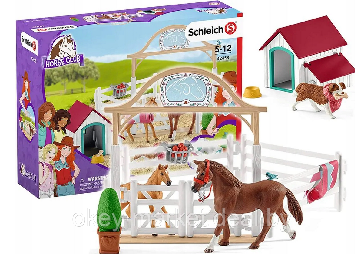 Игровой набор Schleich Лошади для гостей Ханны с собакой Руби - фото 2 - id-p168608957