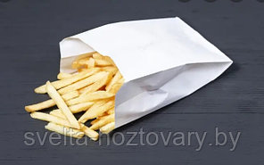 Пакет для картошки фри, бумажный, белый 130*100*40мм/250шт