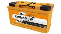 Аккумулятор 100ah FORA-S 6СТ-100, 820a (+ -), 353х175х190 мм.