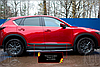 Молдинги на двери Mazda CX-5 2017+ (шагрень), фото 4