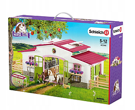 Игровой набор Schleich Центр верховой езды с лошадьми и наездником 42344