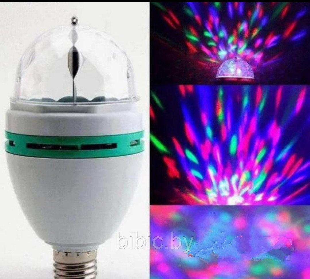 Вращающаяся диско-лампа LY-399 LED FULL COLOR - фото 3 - id-p193078593