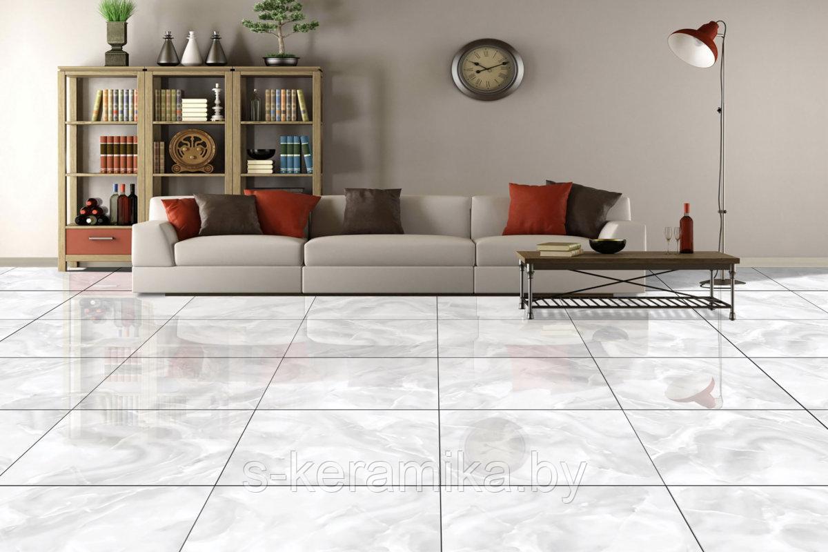 Керамогранит NETTO Plus STONE ONYX SILVER Polished 60x60 120x60 cm