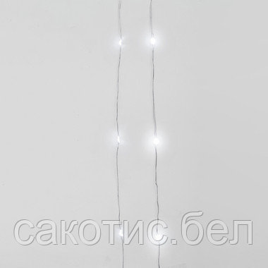 Гирлянда «Роса» с крупными каплями 2 м, 20 LED, белое свечение, 2хCR2032 в комплекте - фото 2 - id-p193079075
