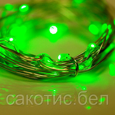 Гирлянда Роса, 2 м, 20 диодов, цвет зеленый - фото 5 - id-p193083099