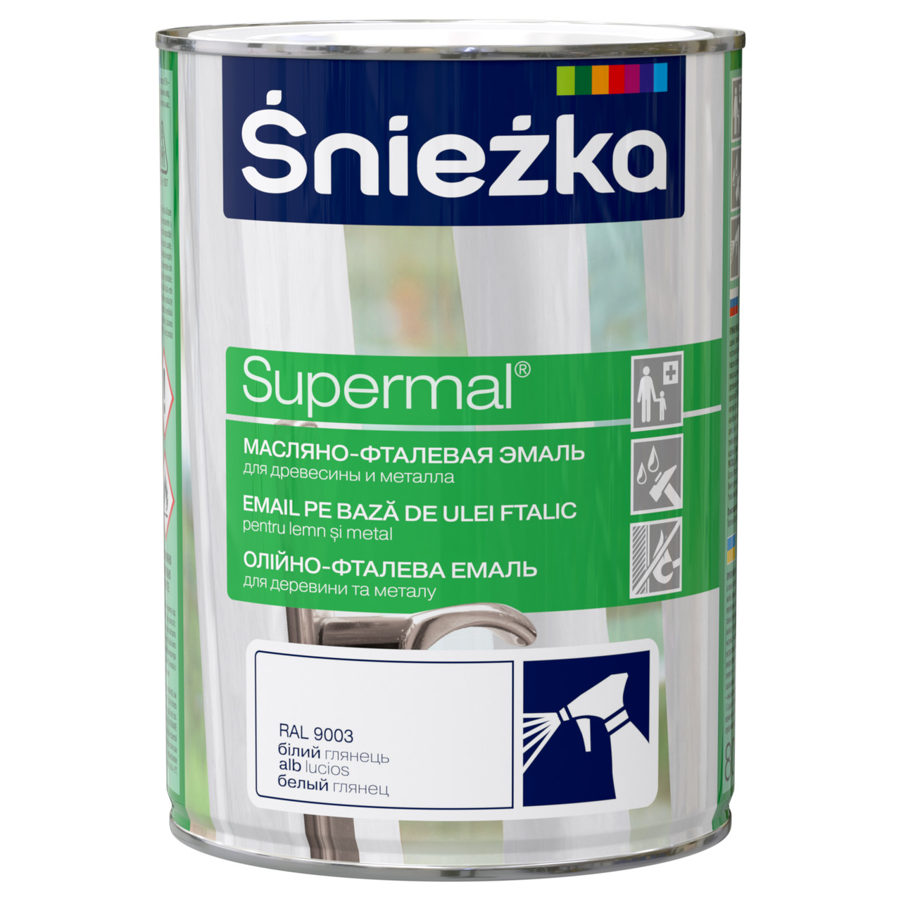 SUPERMAL Emalia Olejno-Ftalowa белая (0,8л) RAL9003