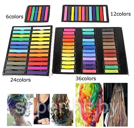 Цветные мелки для волос - фото 1 - id-p94947259