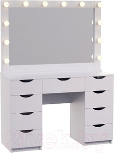 Туалетный столик с зеркалом Мир Мебели SV-65 с подсветкой