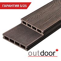 Террасная доска ДПК Outdoor 3D 150*25*3000 мм. NEVADA/вельвет коричневая микс