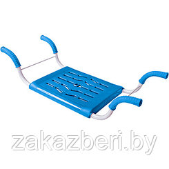 Решетка-сиденье для ванны пластмассовое "Комфорт" 35х29м, металлический каркас 69х16см, max нагрузка 80кг,