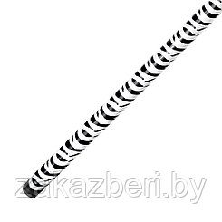 Рукоятка для швабры металлическая 120х2,1см, с резьбой, в п/э рукаве "Зебра" пластмассовый наконечник (Китай)