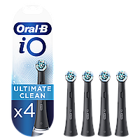 Oral-B Braun iO Series Ultimate Clean Black 4 шт. Насадки для электрических зубных щеток