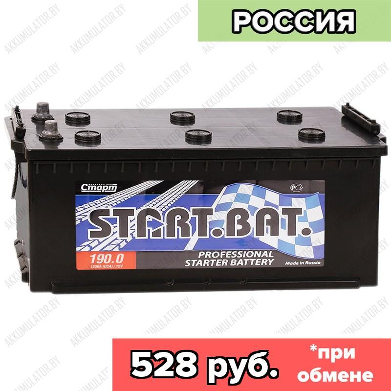 Аккумулятор Стартбат 6СТ-190-А3 / 190Ah / 1 250А / Обратная полярность / 518 x 240 x 243
