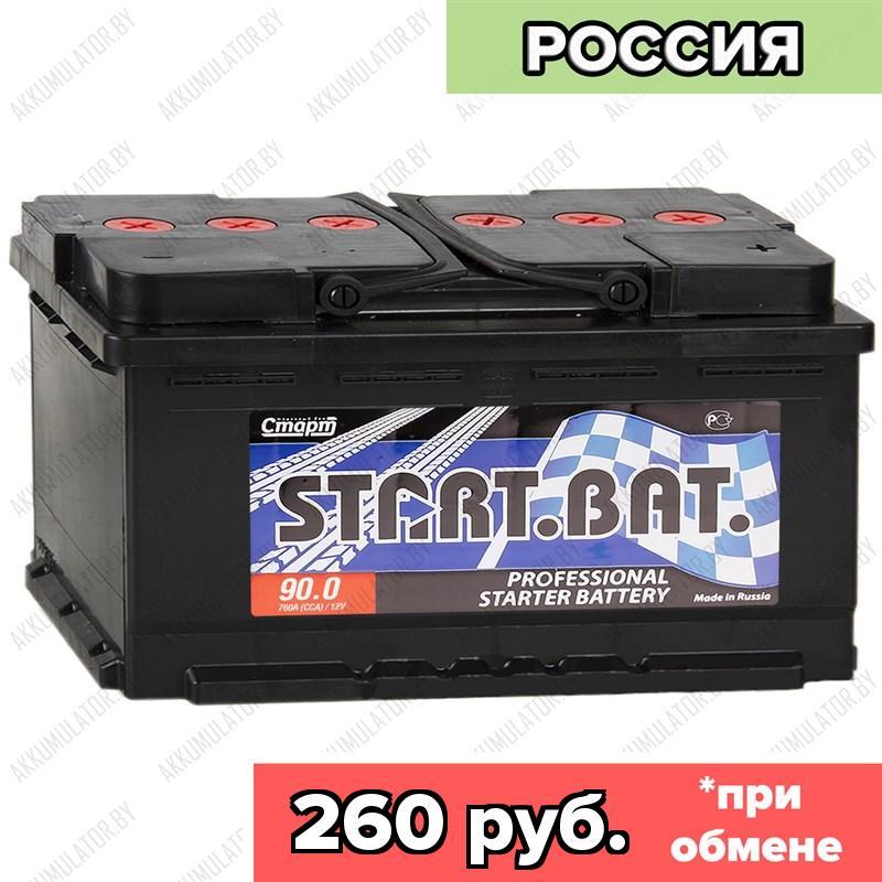 Аккумулятор Стартбат 6СТ-90-А3 / 90Ah / 760А / Обратная полярность / 353 x 175 x 190