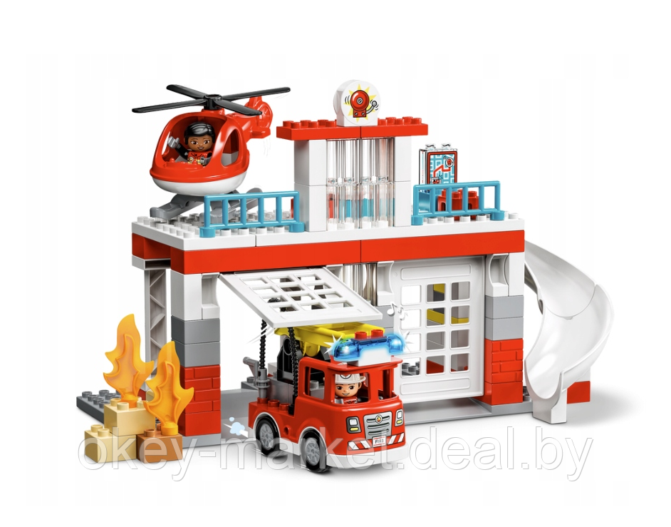 Конструктор Lego Duplo Пожарная часть и вертолёт 10970 - фото 6 - id-p193093847