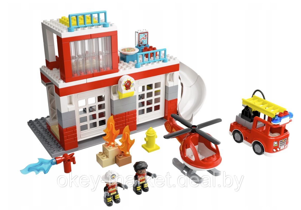 Конструктор Lego Duplo Пожарная часть и вертолёт 10970 - фото 7 - id-p193093847
