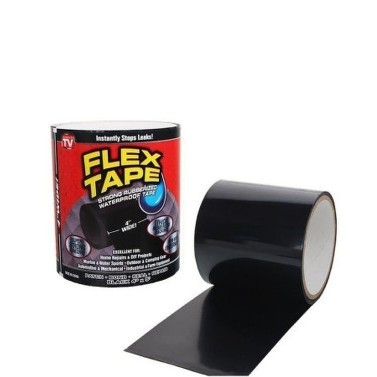 Cверхсильная клейкая лента Flex Tape. Цвет черный (Размер 152*10 см) - фото 4 - id-p193093891