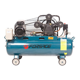 Компрессор 100л Forsage F-TB290-150(380V) 3-х поршневой с ременным приводом