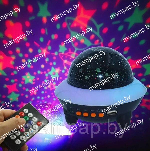 Диско-шар LED Crystal Magic Ball Light Bluetooth + музыкальный модуль+ звёздное небо