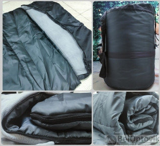 Спальный мешок с подголовником Big Boy одеяло Комфорт (25090, до -20С) РБ, цвет Микс