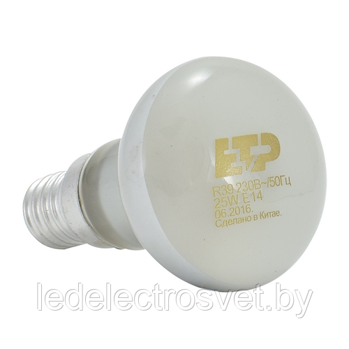 Лампа накаливания рефлекторная R-39 25W Е14 - фото 1 - id-p193095610