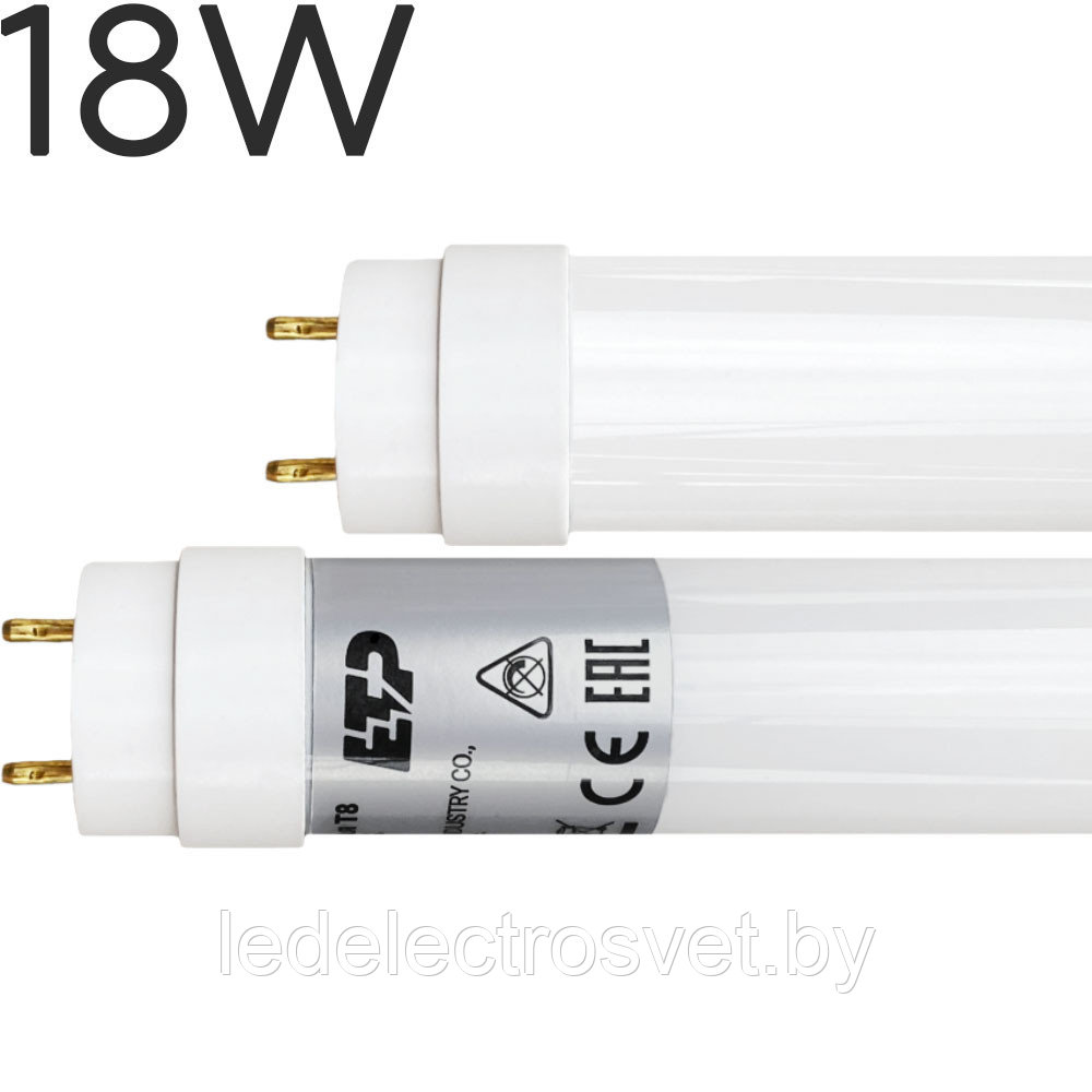 Лампа светодиодная T8 LED-T8-G13-ST 18W 1200mm 6500K ETP - фото 1 - id-p171680708