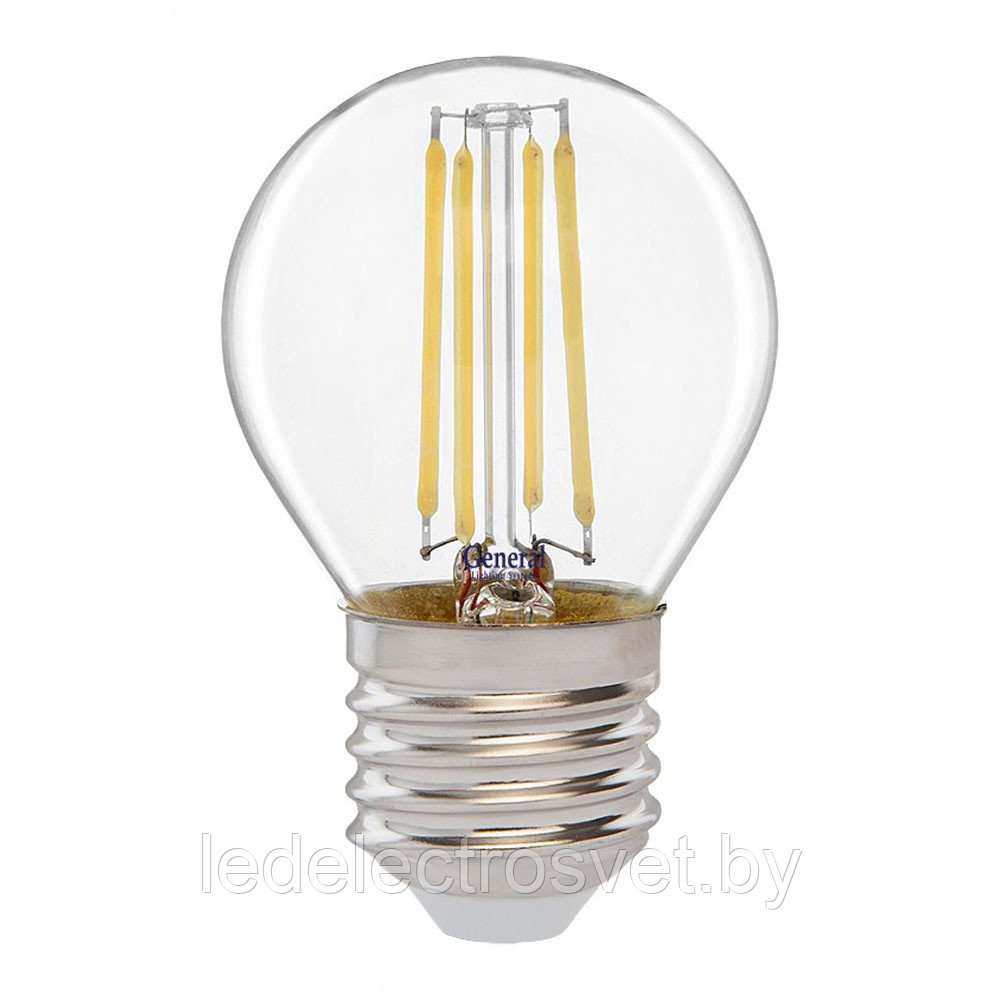 Светодиодная филаментная лампа GLDEN 4Вт 
Е27 4500К
