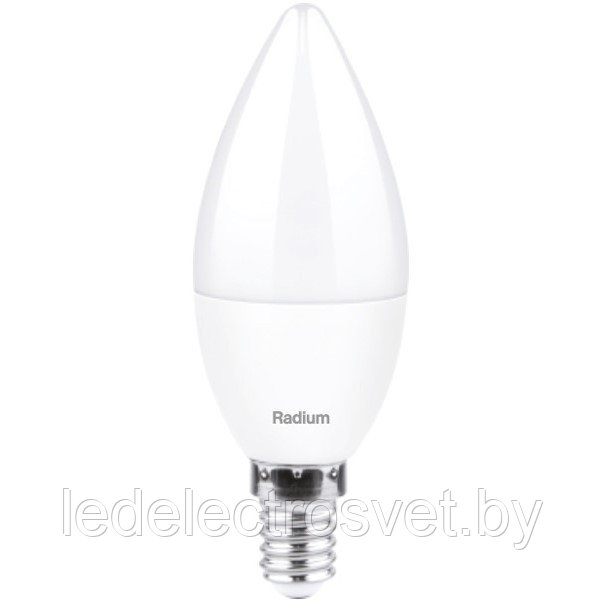 Лампа светодиодная C35 6.5W E14 4000K Radium