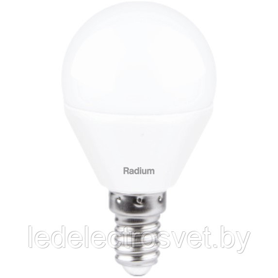 Лампа светодиодная G45 6.5W 4000K E14 Radium