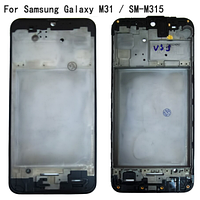 Передняя рамка дисплея Original для Samsung Galaxy M21/M215/M31/M315/M30S/M307 Черная