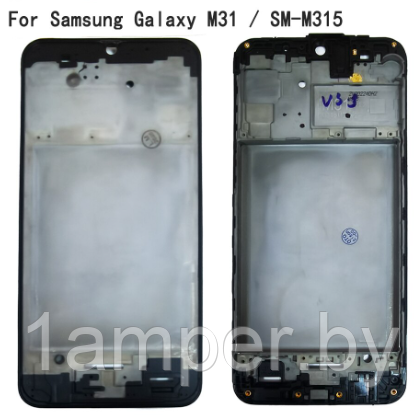 Передняя рамка дисплея Original для Samsung Galaxy M21/M215/M31/M315/M30S/M307 Черная - фото 1 - id-p193098305