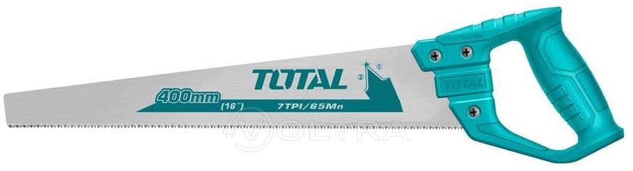 Ножовка по дереву 16"/400mm (шаг зуба 7TPI закаленый) TOTAL THT551663D