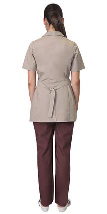 Костюм СИРИУС-ЛИРА женский бежевый с шоколадным, фото 2