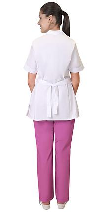 Костюм "СИРИУС-ЛИРА" женский белый с т.розовым, фото 2