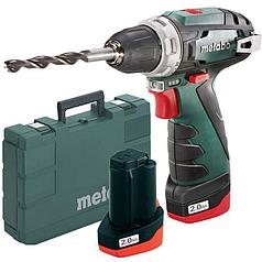 Дрель-шуруповерт Metabo PowerMaxx BS Basic (34 Нм, 2 АКБ 2 А/ч, быстрое зарядное, кейс) 600080500