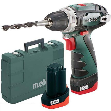 Дрель-шуруповерт Metabo PowerMaxx BS Basic (34 Нм, 2 АКБ 2 А/ч, быстрое зарядное, кейс) 600080500, фото 2